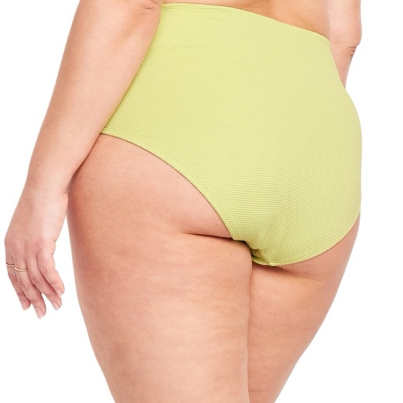 Old Navy High-Waisted French-Cut Puckered Bikini Swim Bottoms Citrine Size 3X - Picture 7 of 11
